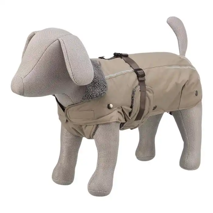 Snabb leverans Trixie Varm Hundjacka För Breda Hundar Design Rouen 2i1 Sand M43